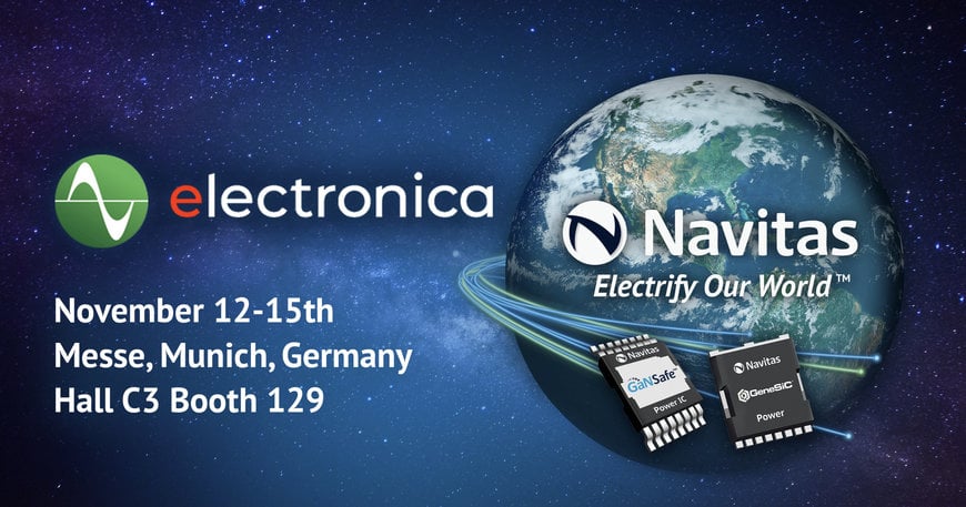 Navitas Previews Industry's First 8.5 kW AI Data Center Power Supply at electronica 2024